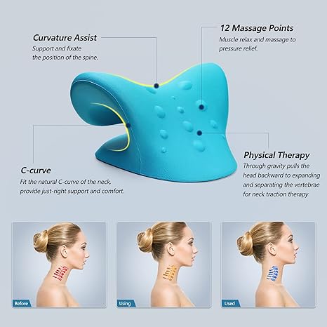Posture and Neck Relief Set - Instant Posture Corrector Belt + Neck Stretcher