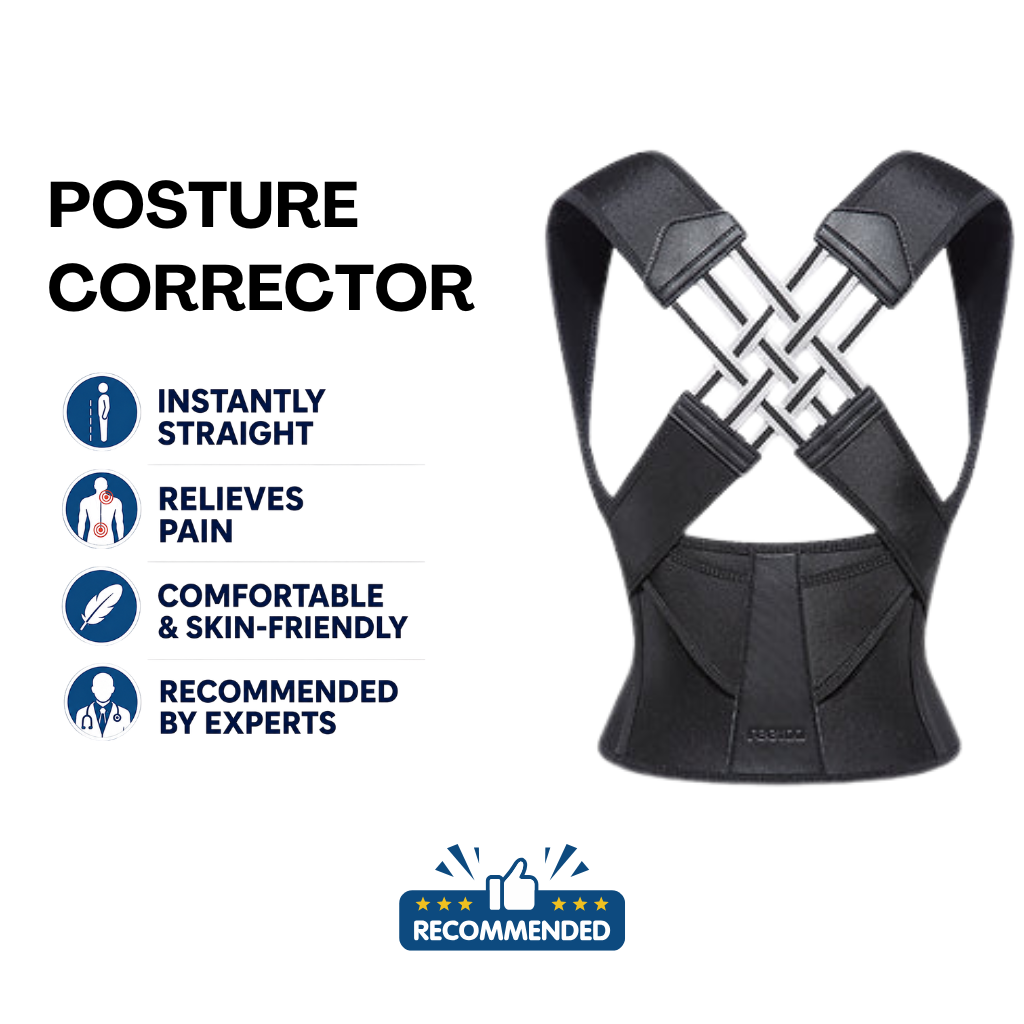 Posture and Neck Relief Set - Instant Posture Corrector Belt + Neck Stretcher