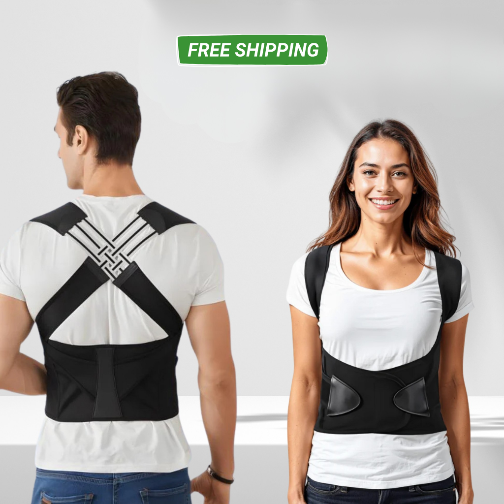 Posture and Neck Relief Set - Instant Posture Corrector Belt + Neck Stretcher